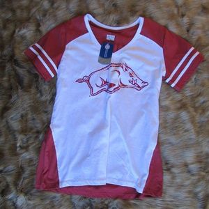ARKANSAS RAZORBACKS REPLICA JERSEY TEE SHIRT Box Seat Clothing Co.